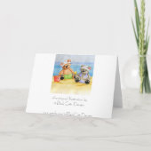 Een dag bij het Strand uitnodiging-past aan (Achterkant)