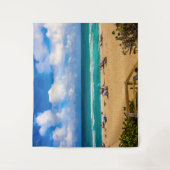 Een dag bij het strand wandkleed (Voorkant)