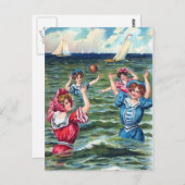 Een dag bij Strand 004 Wenskaart Briefkaart (Voorkant / Achterkant)