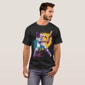 Een dag cricket digitale kunst t-shirt (Voorkant volledig)