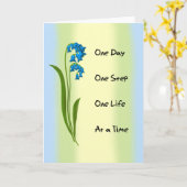 Eén dag, één stap kaart (Gele Bloem)