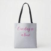 'Een dag @ een tijd' Tote Bag (Voorkant)