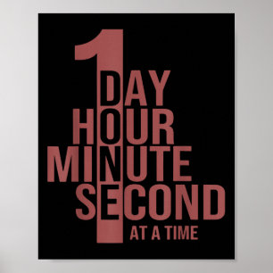 Eén dag, één uur, één minuut, één seconde per keer poster