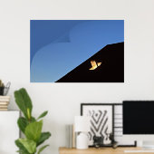 Een dag eindigt poster (Thuiskantoor)