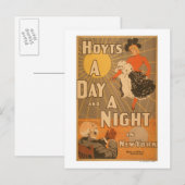 Een dag en een nacht in New York City Play Briefkaart (Voorkant / Achterkant)