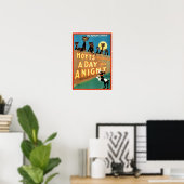 Een dag en nacht poster (Thuiskantoor)