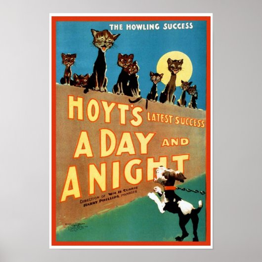 Een dag en nacht poster (Voorkant)