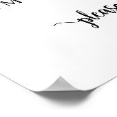 Eén dag erbij, bruiloft repetitie diner welkom poster (Hoek)