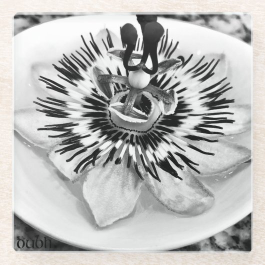 Eén dag glazen onderzetter (Voorkant)