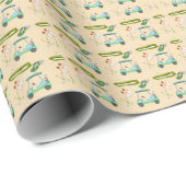 Een dag golfpatroon cadeaupapier (Rol Hoek)