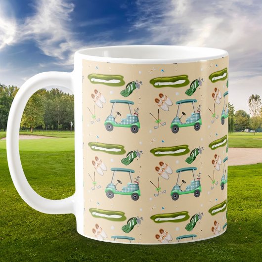 Een dag golfpatroon koffiemok