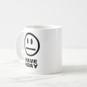 Een dag hebben koffiemok (Voorkant links)
