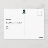 Een dag Herfst Briefkaart (Achterkant)