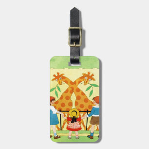 Een dag in de dierentuin bagagelabel