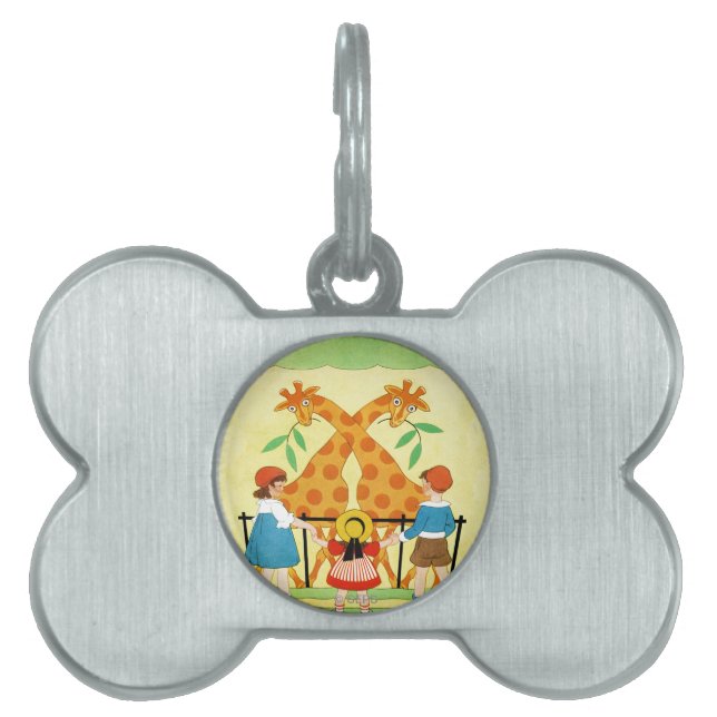 Een dag in de dierentuin huisdieren naamplaatje (voorkant)