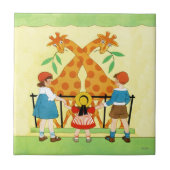 Een dag in de dierentuin tegeltje (Voorkant)