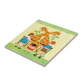 Een dag in de dierentuin tegeltje (Zijkant)