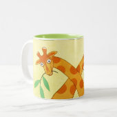 Een dag in de dierentuin tweekleurige koffiemok (Voorkant links)