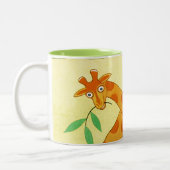 Een dag in de dierentuin tweekleurige koffiemok (Links)