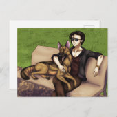 Een dag in de Dog Park Kaart (Voorkant / Achterkant)