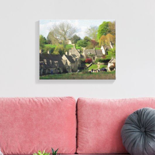 Een dag in de katoenbroeken in het Verenigd Konink Canvas Afdruk (Insitu (Woonkamer))