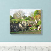 Een dag in de katoenbroeken in het Verenigd Konink Canvas Afdruk (Insitu (Houten vloer))