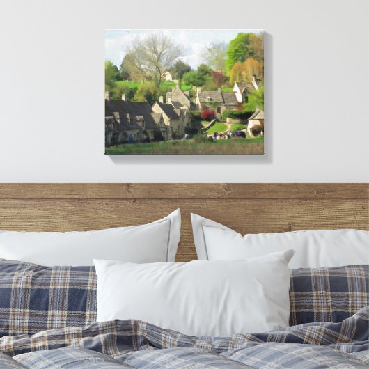 Een dag in de katoenbroeken in het Verenigd Konink Canvas Afdruk (Insitu (Slaapkamer))