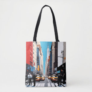 Een dag in de stad tote bag