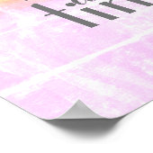 één dag in een tijd inspirerend citaatpastelkleur poster (Hoek)