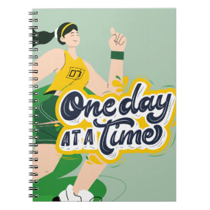 Een dag in een tijd - Motivatie Running Notitieboe Notitieboek