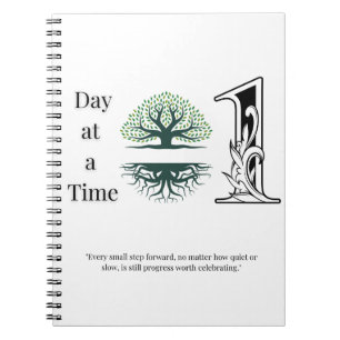 Een dag in een tijd Spiral Notitieboek – Mentale W