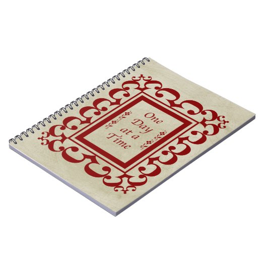 Eén dag in een Tijdelijk Fancy Bourgognig Lijst/Vi Notitieboek (Linkerzijde)