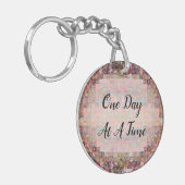 één dag in een tijdsketen sleutelhanger (Voorkant Links)