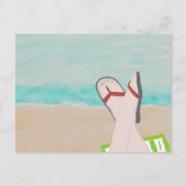 Een dag in het Beach Briefkaart (Voorkant)
