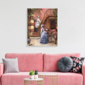 Een dag in het land canvas afdruk (Insitu (Woonkamer))