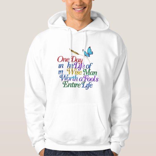 Een dag in het leven hoodie (Voorkant)