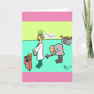 Een dag in het leven van Dr. Frankenstein wenskaar Bedankkaart