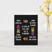 Een dag in het leven van een diabeticus kaart (Gele Bloem)