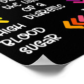 Een dag in het leven van een diabeticus poster (Hoek)