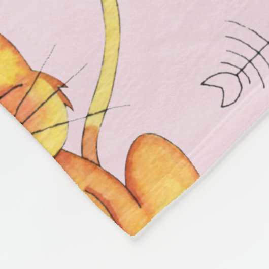 Een dag in het leven van een kat fleece deken (Hoek)