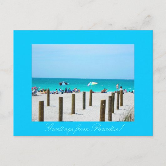 Een dag in het Paradijs Briefkaart (Voorkant)