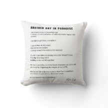 Een dag in het paradijs gedicht zwart wit