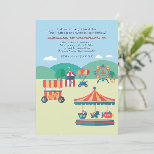 Een dag in het park kaart (Staand voorkant)