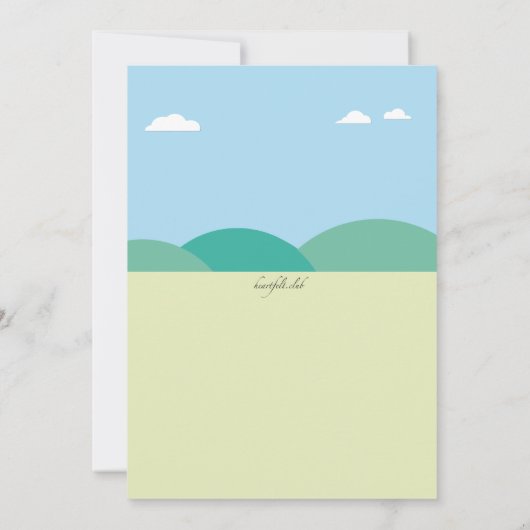 Een dag in het park kaart (Achterkant)