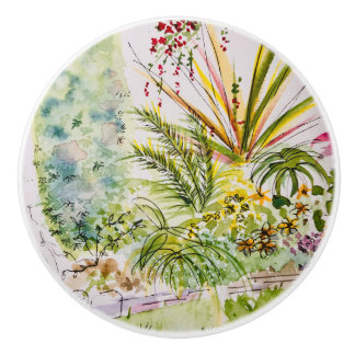 Een dag in het park keramische knop