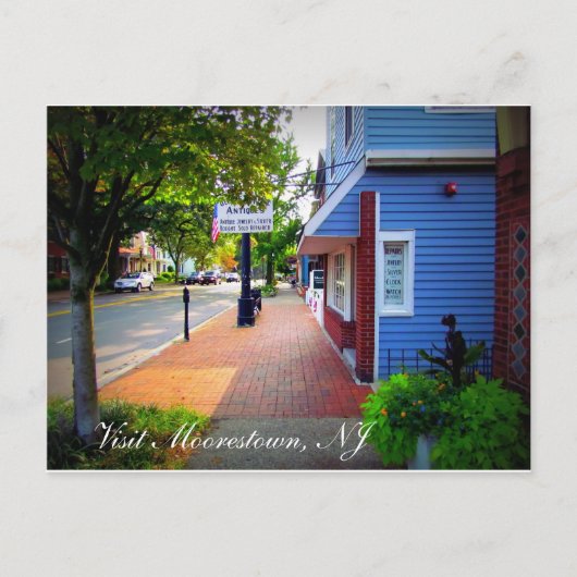 Een dag in Moorestown, NJ Briefkaart (Voorkant)
