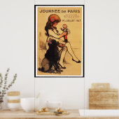Een dag in Parijs (23 maten) Poster (Keuken)