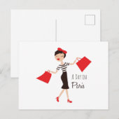 Een dag in Parijs Briefkaart (Voorkant / Achterkant)