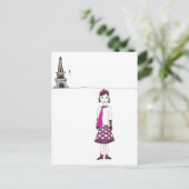 Een dag in Parijs Frankrijk Briefkaart (Staand voorkant)