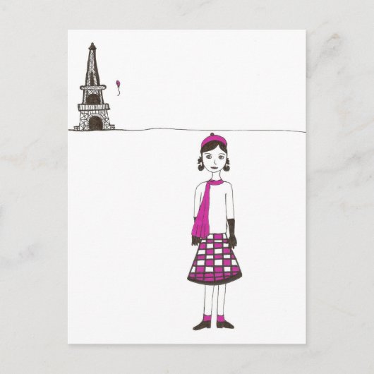 Een dag in Parijs Frankrijk Briefkaart (Voorkant)
